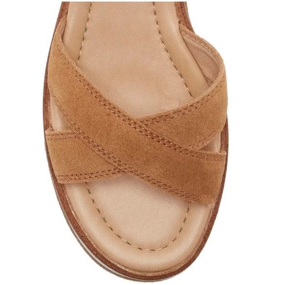 New Lucky Brand Darli Slingback Sandal, Size 10 in Dusty Sand Leather - Picture 9 of 12